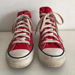Red Converse Chuck Taylor High Tops